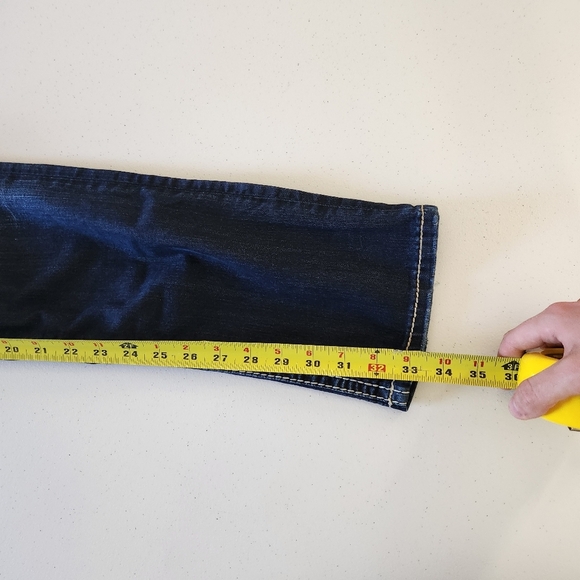 Silver Jeans Berkley Low Rise Dark Wash Stretch Jeans Womens Size 28 Long Tall - Picture 9 of 12